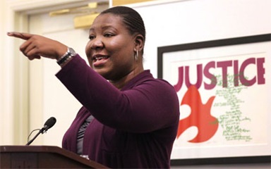 Erin Hawkins, top executive of the United Methodist Commission on Religion and Race. A UMNS photo by Kathleen Barry. Erin Hawkins, top executive of the United Methodist Commission on Religion and Race. A UMNS photo by Kathleen Barry.