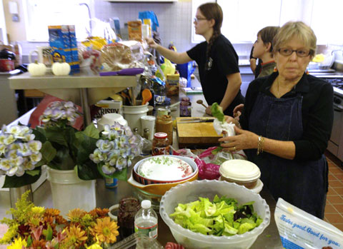 The kitchen at Morrow Memorial United Methodist Church, which has hosted people affected by Hurricane Sandy. A UMNS web-only photo by the Rev. Chris Heckert.