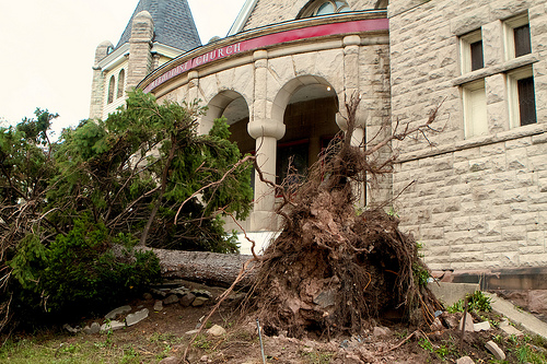 Greater New Jersey Annual (regional) Conference officials are working to assess damage to parsonages and to churches, such as this one in Newark. Photo by the Rev. Chris Heckert.
