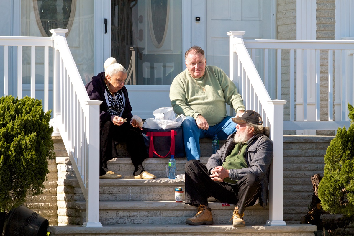 The Brennans have lived in Belmar for 31 years, but have never seen anything like Hurricane Sandy. Photo by the Rev. Chris Heckert