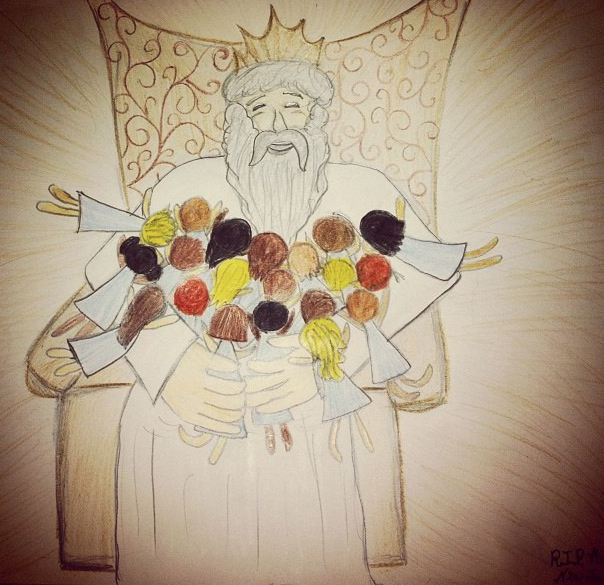 Drawing by Sarah Lewis, age 14, in honor of the children of Sandy Hook Elementary. Lewis attends Trinity United Methodist Church in Bradenton, Fla.