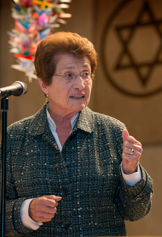 Cora Weiss presented a “peek at your next 50 years” for the gathering.