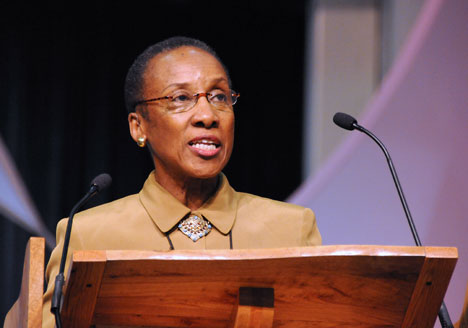 The Rev. Dorothy Watson Tatem urges General Conference delegates to continue Strengthening the Black Church for the 21st Century.