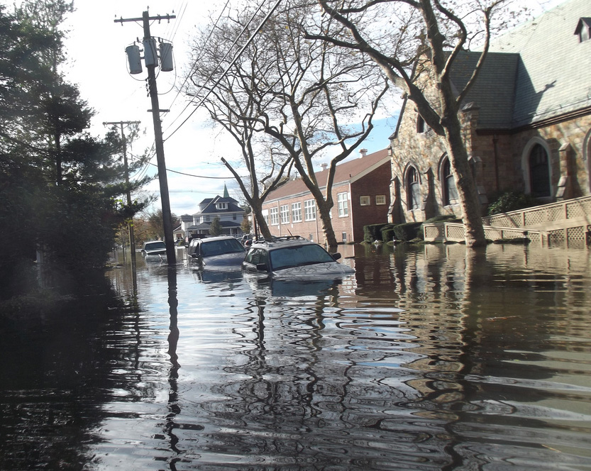The parsonage and church of Belmar United Methodist Church suffered extensive water damage. Photo by Shanta Bryant Gyan.