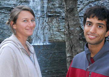 Amy Rebecca Mellor and André Luiz de Oliveira Domingues. A UMNS web-only photo by Jorge Luiz Domingues.