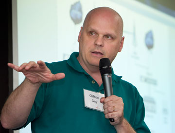 Clif Guy from The United Methodist Church of the Resurrection in Leawood, Kan., discusses the church's Volunteers in Mission program for Haiti.