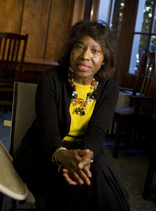 Susie Johnson, UMW, is interviewed in the CBS special on human trafficking. Photo by Richard Lord.