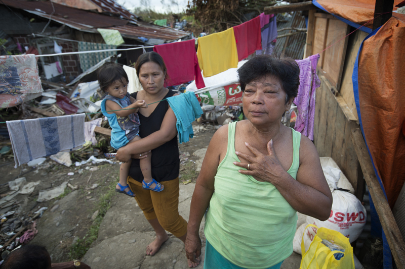 Edita Tante describes her experiences as a survivor of Typhoon Haiyan in Tacloban, Philippines. A UMNS photo by Mike DuBose.