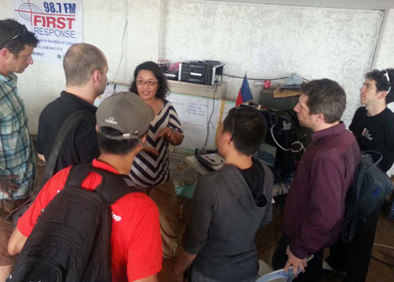 Maggie Yrasuegui shares FEBC-First Response Radios ministry with the team. Photo courtesy of April Grace Mercado.