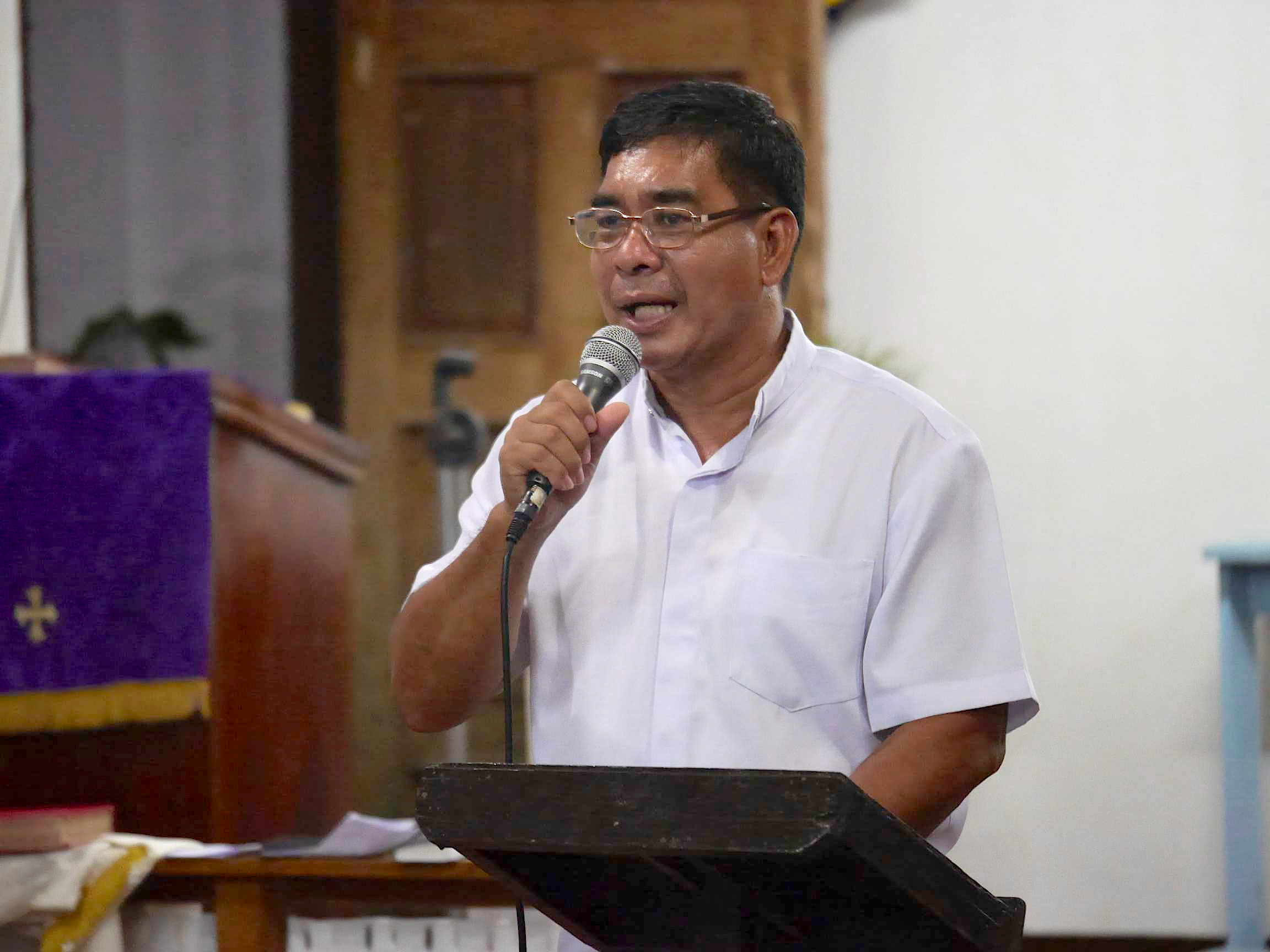 The Rev. David Cosmiano is a United Methodist district superintendent for Eastern Visayas in the Philippines, a region heavily impacted by Typhoon Haiyan last November.