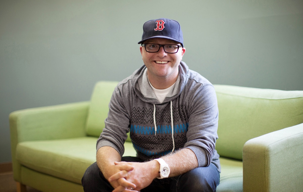 The Rev. Adam Weber, lead pastor of Embrace United Methodist Church in Sioux Falls, S.D. Photo by Amie Hansen Photography for Embrace Church. 