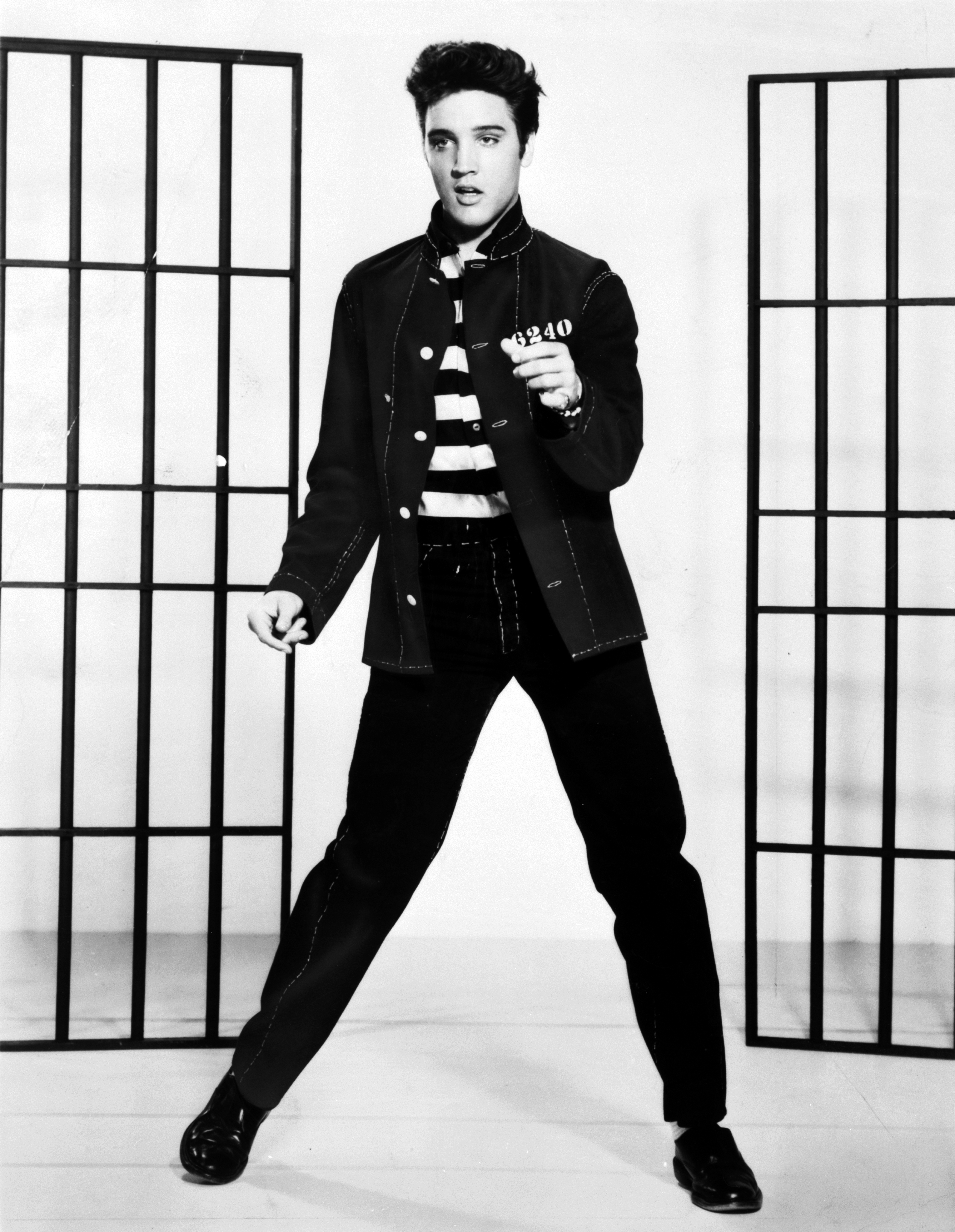 Elvis Presley promoting Jailhouse Rock. Wikimedia Commons, Library of Congress.