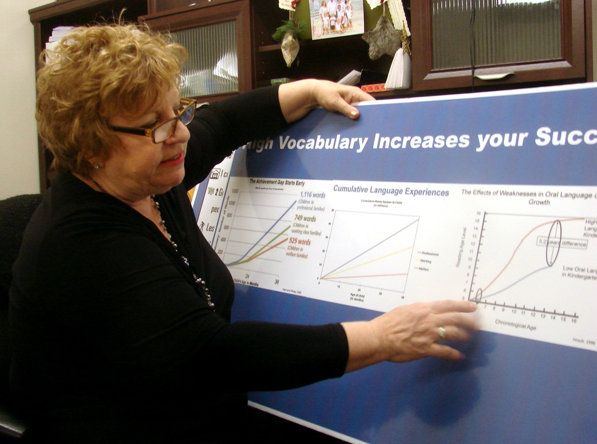 Fran Lobrpies has led the reorganization of Dallas Bethlehem Center, where early childhood education is a priority. Photo by Sam Hodges, UMNS 