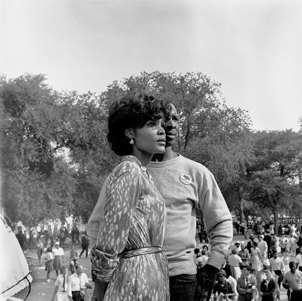 A couple lingers following the I Have A Dream Speech by Martin Luther King, Jr. in Washington, D.C. on Aug. 28, 1963. 