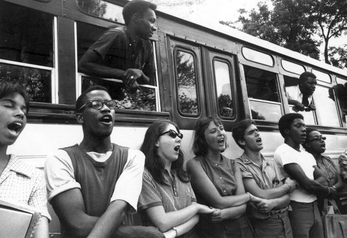 A photo from Mississippi's 1964 Freedom Summer.  Photo by Ted Polumbaum, courtesy of the Newseum.
