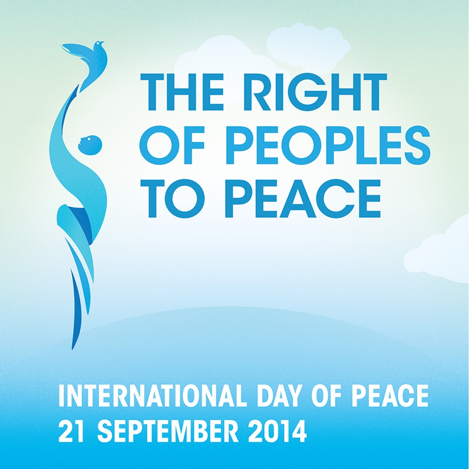 The 2014 International Day of Peace logo. Courtesy of the UN Department of Public Information 