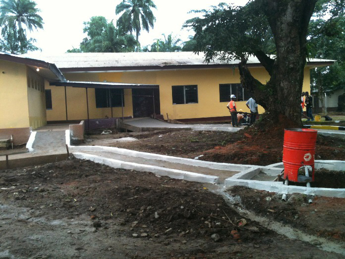 The new Ebola Center in Ganta City, Liberia. 