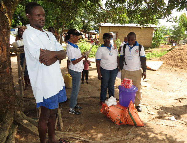 Joseph Turay thanks United Methodist Ebola response team for their show of love and concern as he mourns the loss of his wife Mariatu Sankoh, 22, and daughter, Fatmata. A third family member, his nephew Augustine, is reported to be doing well at Kailahun Ebola Epicenter in eastern Sierra Leone.