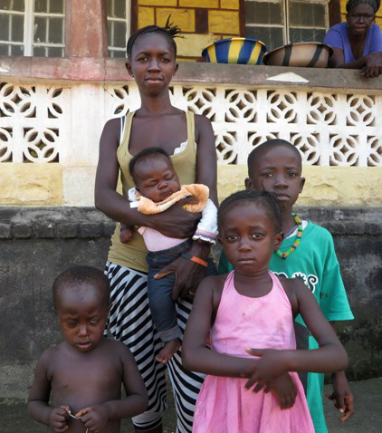 The Ebola virus has taken the life of the husband of Hassanatu Jalloh, leaving her with four children to support. 