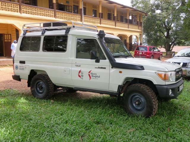 With funding from Helping Children Worldwide, Mercy Hospital received an Ebola-specific ambulance which was used to rush two staff members with Ebola to a treatment center in Freetown.