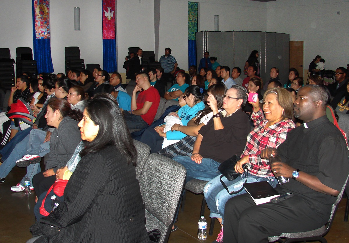 Christ's Foundry United Methodist Church in Dallas opened its doors Thursday, Nov. 20, for a watch party for President Obama's televised announcement of executive actions on immigration. 