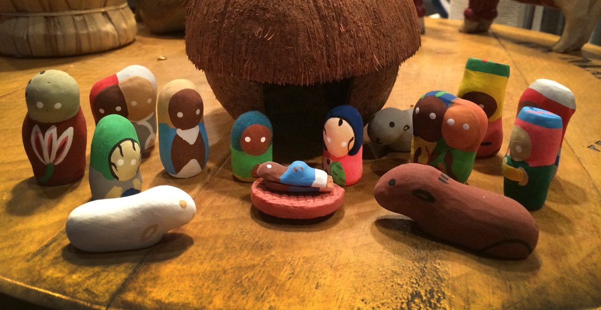 JoAnn Hall, a member at Trinity United Methodist Church in Smithfield, Va., purchased her favorite Nativity set during her first  mission trip to Haiti. She has since purchased others on subsequent trips for friends and family Photo by JoAnn Hall.