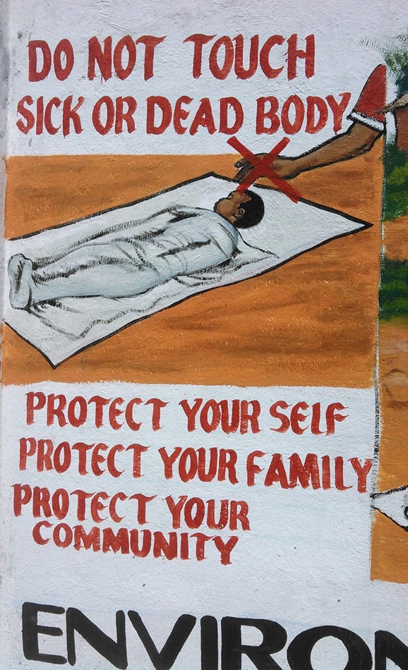Liberia has incorporated the visual arts in mural form in order to communicate information about Ebola. 