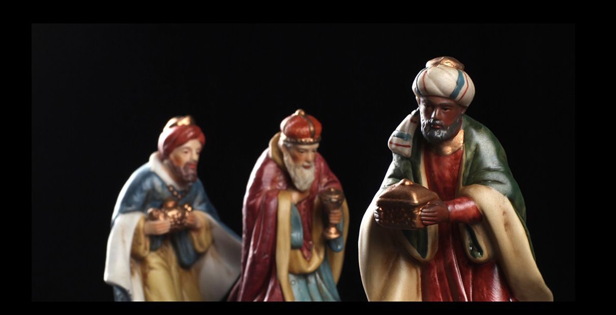 Photo of the three kings taken in the UMCom studio to illustrate a Epiphany story. A UMNS photo by Kathleen Barry.; Kathleen Barry