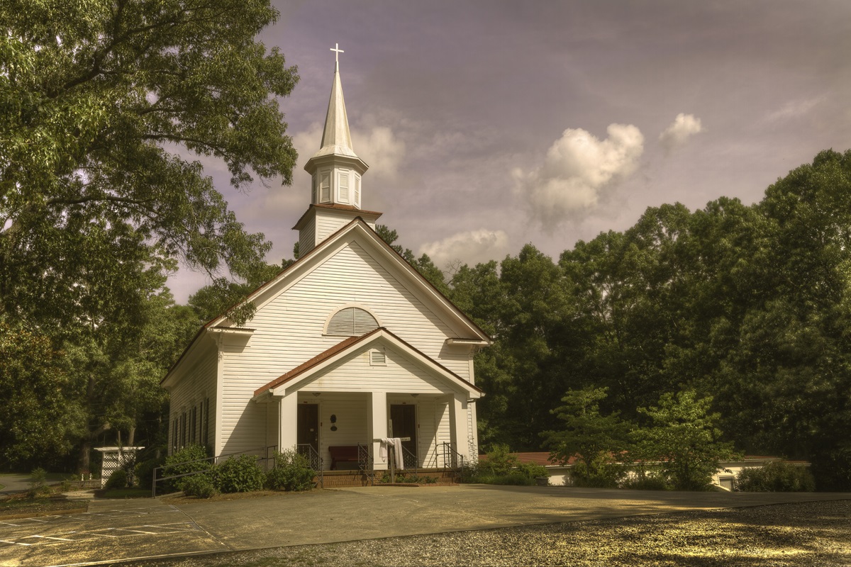 Fields Chapel United Methodist Church, in Cherokee County, Ga., has been going since about 1820. The current sanctuary had its dedication in 1899. The Rev. Sam Jones, a noted revivalist, preached the dedication sermon to a large crowd. Photo by Scott MacInnis, courtesy Historic Rural Churches of Georgia.