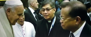 Retired Chief Justice Reynato Puno, a United Methodist layman, and nine other religious leaders and peace advocates from various denominations met with Pope Francis on Jan. 18.