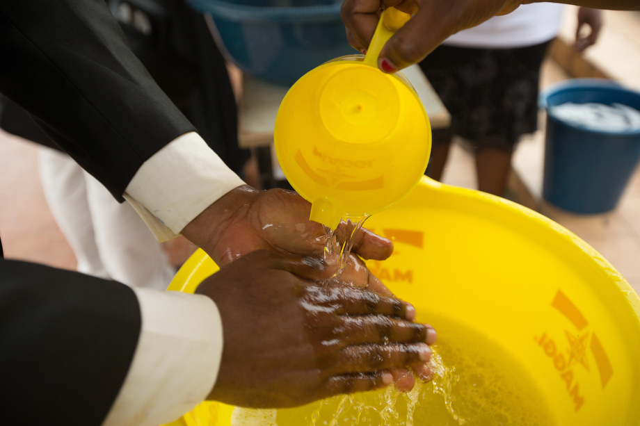 Frequent hand washing has become the norm in Côte d'Ivoire as church and public health officials raise warnings about the Ebola virus.
