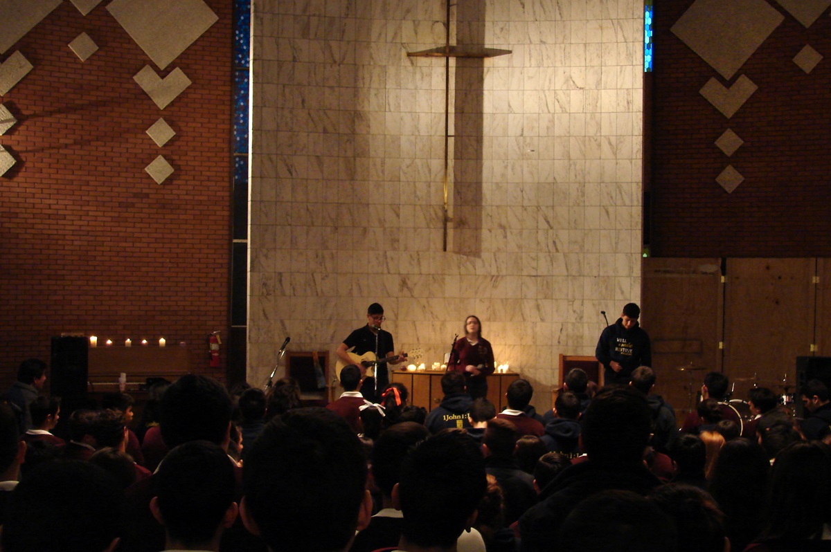 Weekly chapel attendance is a requirement at Lydia Patterson Institute, and students help lead the service. Photo by Sam Hodges, UMNS