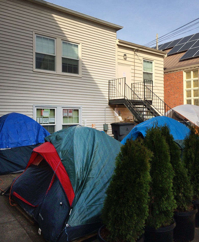 McMinnville Cooperative Ministries, a joint United Methodist-Lutheran church, says it’s following its mission by letting homeless people camp there. But the city of McMinnville, Oregon, has had complaints from the church’s neighbors, and has ordered the encampment closed by March 31st. Photo McMinnville Cooperative Ministries. 