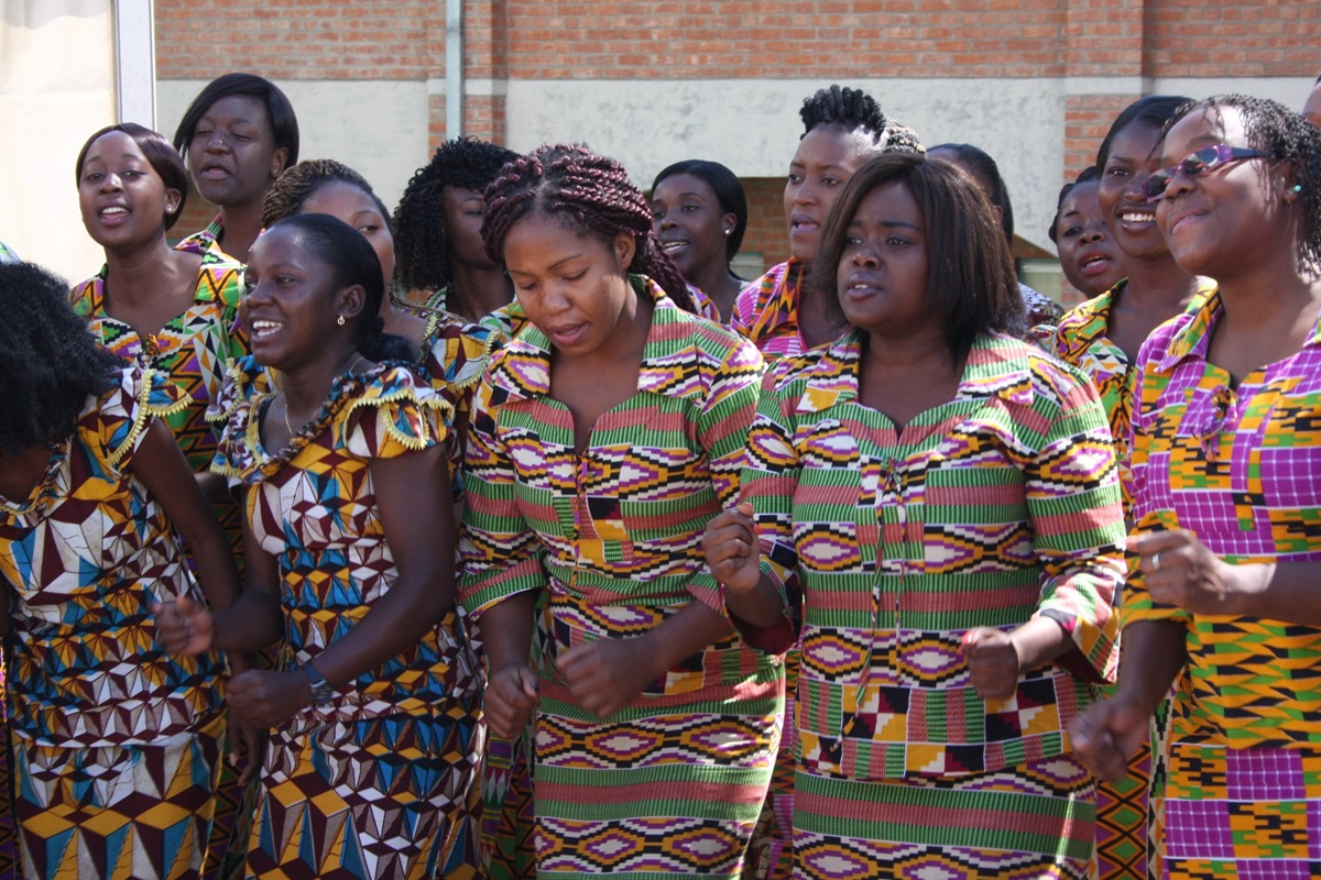 The Africa University Choir performs at the inauguration of Munashe Furusa as vice chancellor. Photo by Vicki Brown, UMNS 
