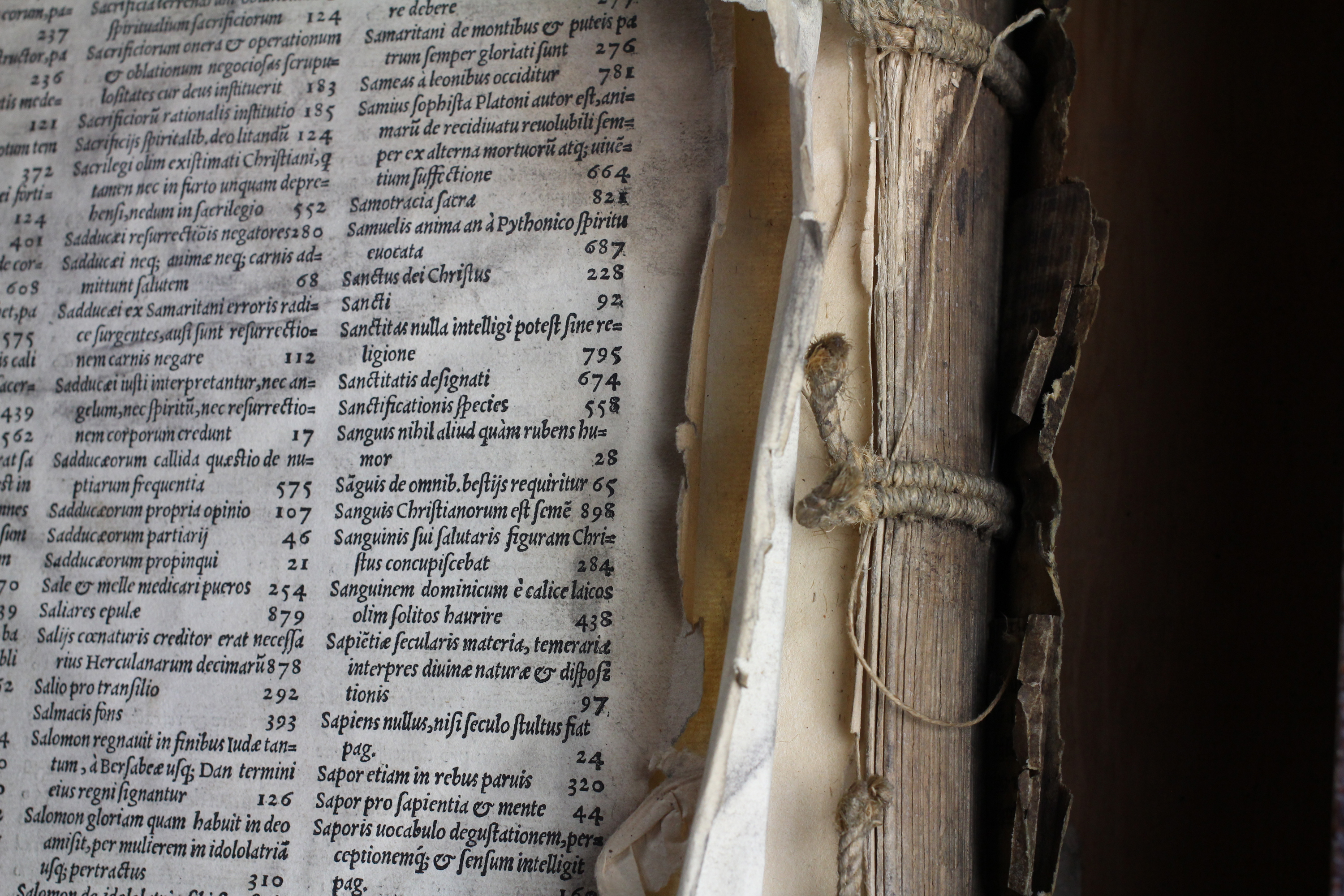 The rare book collection at The United Methodist Publishing House includes 16th century volumes, such as this 1521 edition of Tertullian’s “Opera.” Photo by Kathleen Barry, United Methodist Communications
