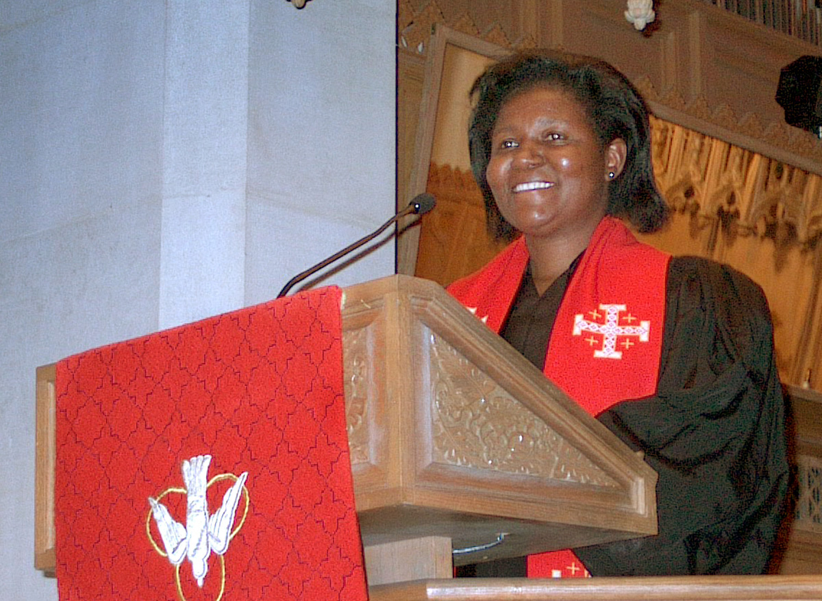The Rev. Joaquina Nhanala of Mozambique is the first woman elected as a United Methodist bishop in Africa. A UMNS file photograph by Bill Kreamer.