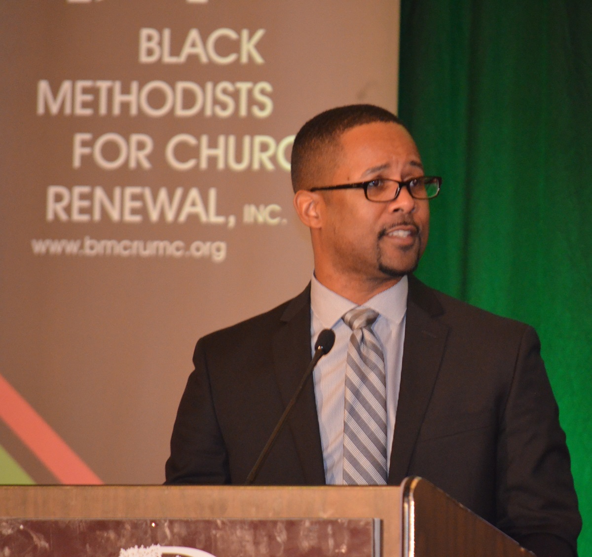 The Rev. Cedric D. Bridgeforth stressed the need for Black Methodists for Church Renewal to  form partnerships with other groups in The United Methodist Church to fight racism in the church and the nation. He spoke at the annual meeting of the caucus. Photo by Maidstone Mulenga
