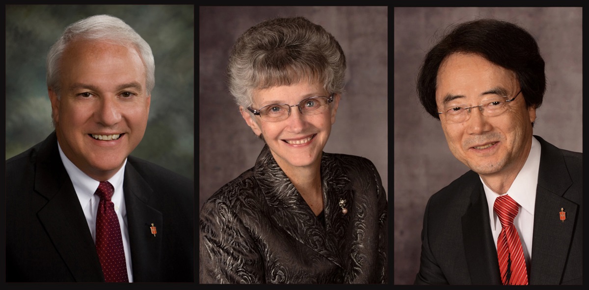 (From left) Bishops Thomas Bickerton, Peggy Johnson and Jeremiah Park.
