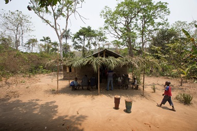 A child walks up to the United Methodist church in Kortihun near Bo, Sierra Leone. Photo by Mike DuBose, UMNS. A child walks up to the United Methodist church in Kortihun near Bo, Sierra Leone. Photo by Mike DuBose, UMNS.