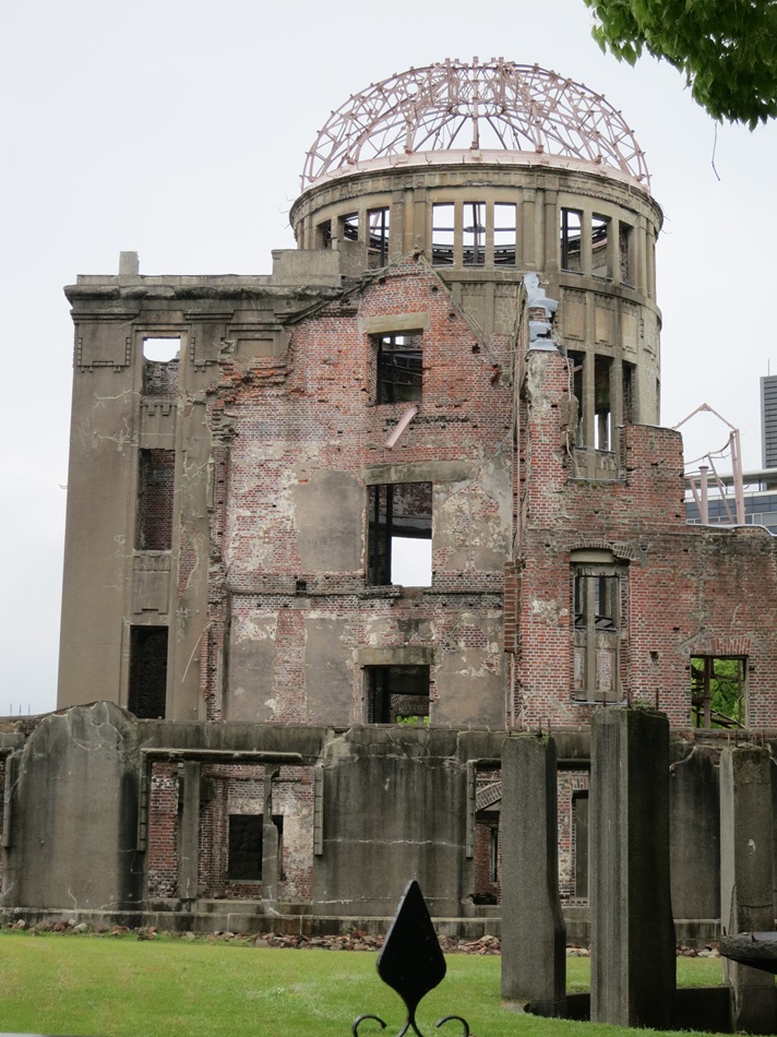 The Atomic Bomb Dome serves as a memorial to the people who died in the atomic bombing of Hiroshima, Japan, in 1945. The building was the only structure left standing near the bomb’s hypocenter. Photo by Barbara Dunlap-Berg, UMNS