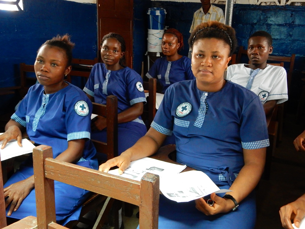 Frances Kromah, a nursing student in Liberia, has been solely responsible for her education since the 9th grade. She is involved with a mentorship program called Young Ladies in Waiting. Photo by Nyamah Dunbar, UMNS