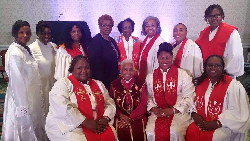 The Black Clergywomen National Administration Team at their gathering in Rockville, Md. 