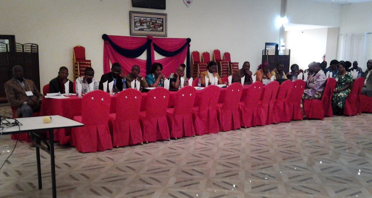 Church leaders attend the sixth United Methodist Board of Church and Society Culture of Peace and Reconciliation Seminar held in Lubumbashi, Democratic Republic of Congo.  Photo by Caleb Mbaz