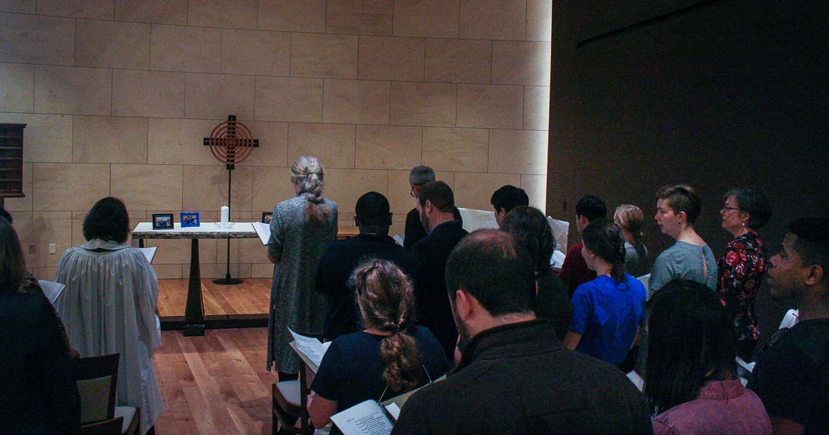 Students and faculty gathered in the Wesley Teaching Chapel on the campus of Emory University’s Candler School of Theology on Sept. 30 to remember Kelly Gissendaner. 