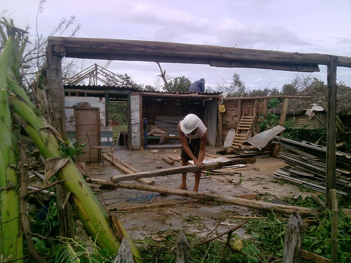 The home of Yoandris Ramírez in El Ramón, Holguín Province, was destroyed by Hurricane Sandy.