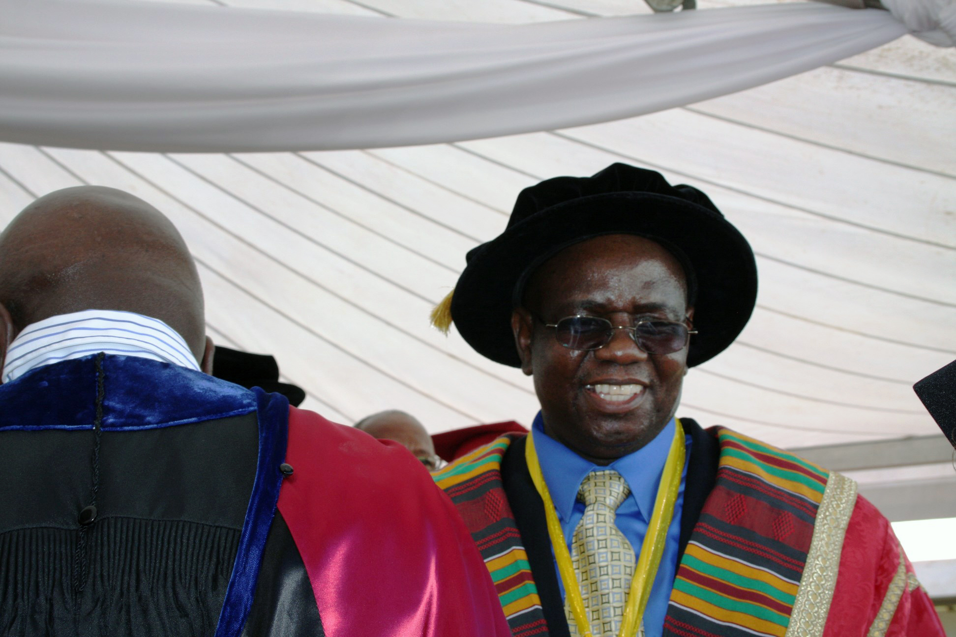 Munashe Furusa smiles after his installment as Africa University's fourth vice chancellor in March 2015.  File photo by Vicki Brown, UMNS
