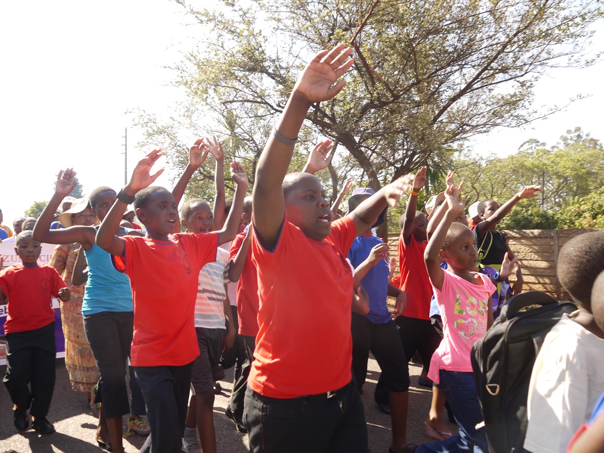 Children took part in the celebration of The United Methodist Church’s 51 years of ministry through the church that is now St. Philip Kambuzuma United Methodist Church in Harare. Photo by Taurai Emmanuel Maforo, UMNS