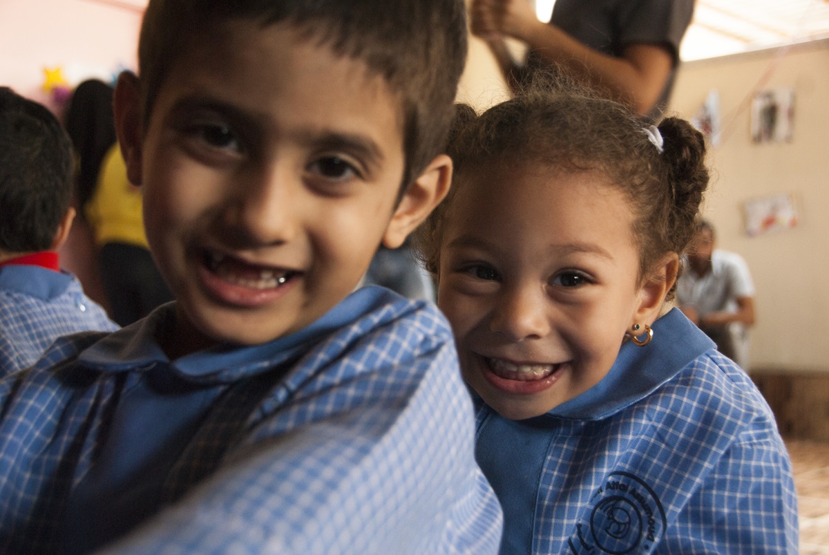 Children living in the refugee camp of Bourj el-barajneh in Beirut, Lebanon. The United Methodist Committee on Relief has provided funding for a kindergarten there. Photo courtesy of Dan Bracken