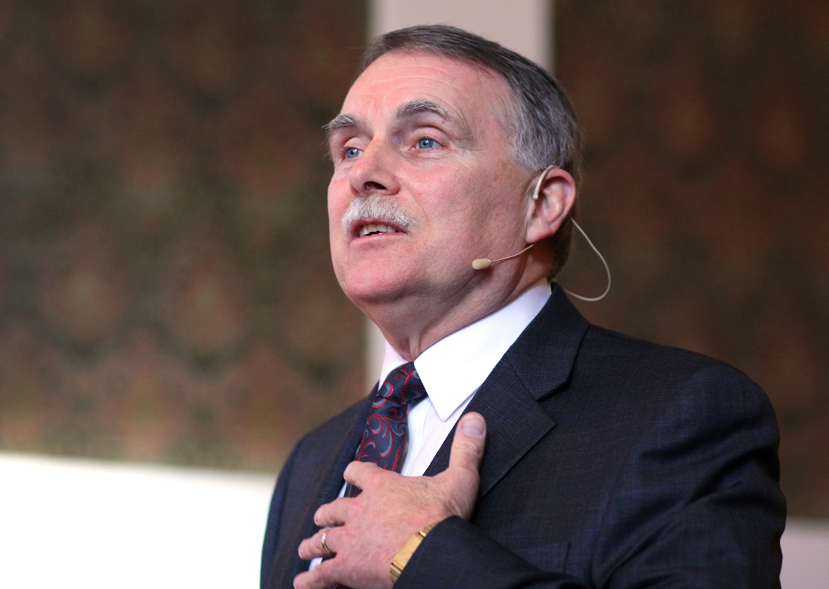 The board of United Methodist Discipleship Ministries announced on Jan. 5 that the Rev. Timothy Bias is no longer the top executive of the agency. Bias is shown delivering his first sermon as the general secretary in this file photo from Jan. 29, 2014. 2014 File photo by Kathleen Barry, UMNS
