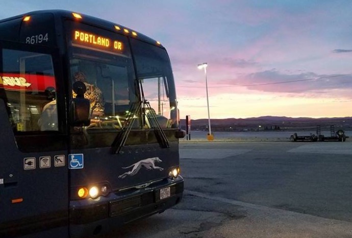 Randy Neal traveled from Crossville, Tenn., to General Conference in Portland, Oregon, by Greyhound bus. His hope was to share Jesus with the people he met along the way. Photo by Randy Neal.